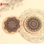 12 Chiếc Đế Lót Ly Bằng Gỗ Hình Tròn Thiết Kế Mandala Với Ra Round Cork Coaster VN
