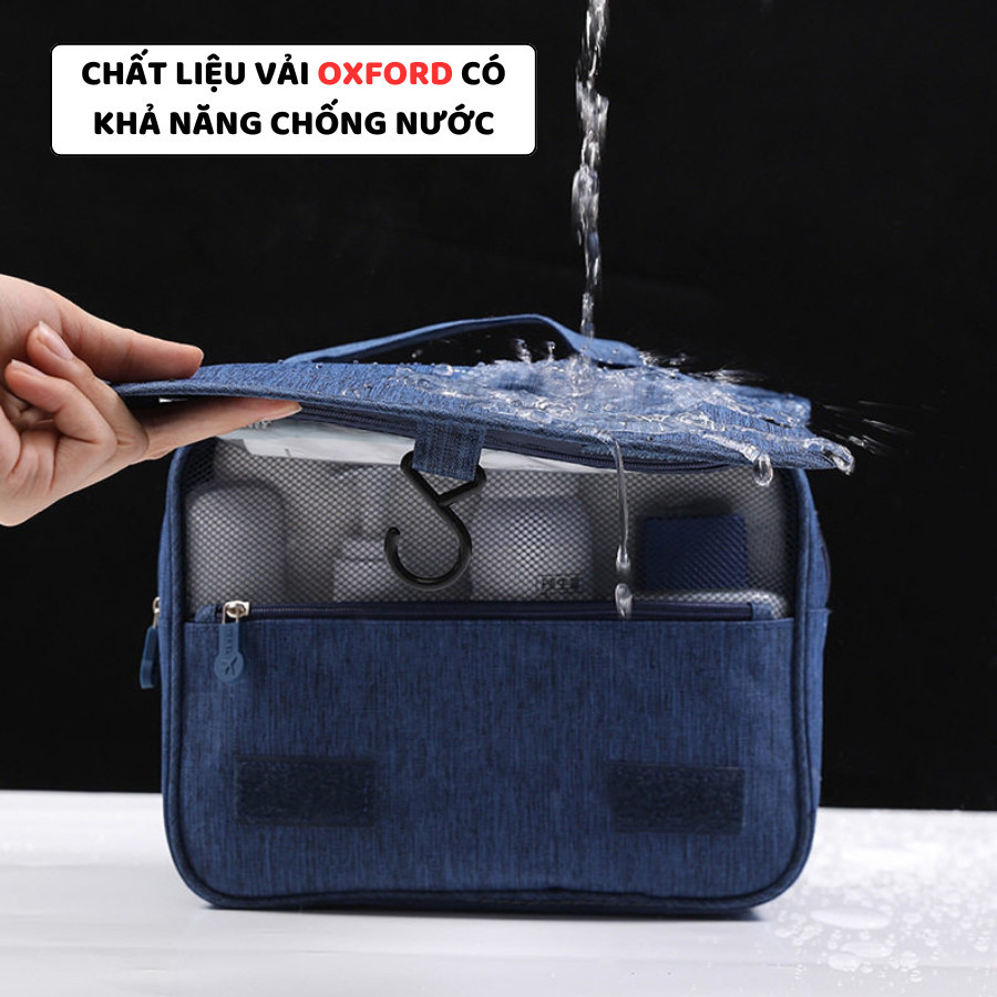 Túi Đựng Mỹ Phẩm Du Lịch ENODA HOME, Túi Đựng Đồ Dùng Cá Nhân Gấp Gọn Nhiều Ngăn Có Móc Treo TUIMP002