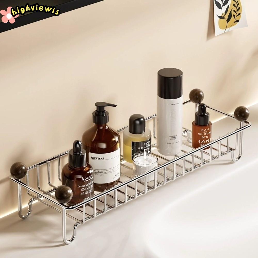 Giá đỡ bảo quản mỹ phẩm HIGHVIEWLS, Giá đỡ thoát nước bọt biển chống gỉ khô nhanh, Giá đựng bồn rửa nhà bếp chống nước đa năng Phòng tắm