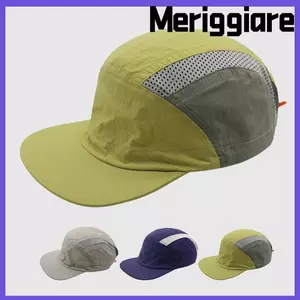 Mũ bóng chày MERIGGIARE, Mũ mỏ vịt thoáng khí viền phẳng, Mũ chống nắng vành mềm siêu nhẹ có thể gập lại