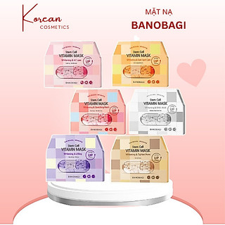 Mặt nạ dưỡng sáng da từ tế bào gốc, Banobagi Stem Cell Vitamin Mask Whitening (hộp 10 miếng)