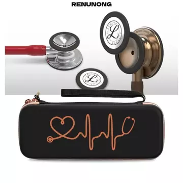 Ống nghe RENUNONG, Hộp lưu trữ cứng di động, Túi lưới EVA chống sốc chống nước cho Littmann Classic III