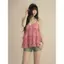 Milyfashion Chấm Bi In Xù Sling Mùa Hè Hot Girl Slim-fit Không Tay Ngắn Top Phong Cách Mới Y2K FOS