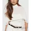 MAPLEPOET-Nữ 2 Trong 1 Voan Cape Mock Cổ Trên Lưng Cắt Lớp Sheer Cape Tay Áo Crop Slim Cho Hàng Ngày