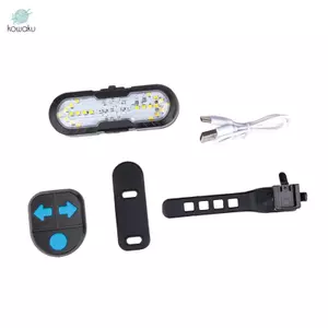 Đèn LED xe đạp Tín hiệu rẽ Đèn hậu USB Điều khiển từ xa Đèn hậu chống nước Tầm nhìn cao cho phụ kiện xe đạp đường trường