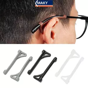 MAKY 2 Cặp Kính Phụ Kiện Vô Hình Móc Tai Đầu Kính Mắt Tay Cầm Chống Trượt Đền Giá Đỡ Vỏ Silicon VN