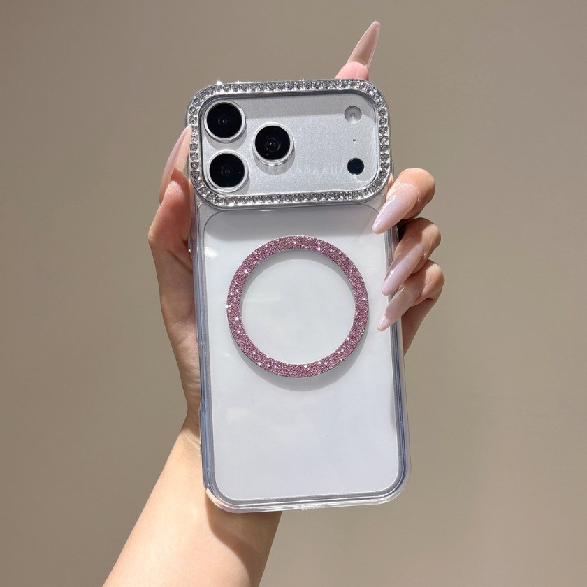 Ốp lưng trong suốt kim cương lấp lánh thời trang cho Google Pixel 5A 5XL 6 6A 7A 8A 9A 4 5 7 8 9 10 Pro XL Vỏ cản sạc không dây từ tính
