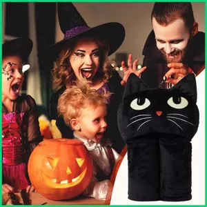 Mặc Được Halloween Chăn Sang Trọng Poncho Ngày Lễ Có Mũ Trùm Đầu Chăn Cho Nam Người Cắm Trại Tiệc Phim Đêm TV Xem jiwvn