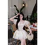 ĐẦM TƠ BI NÚT NGỌC TAY PHỒNG XOÈ BYJOLIE