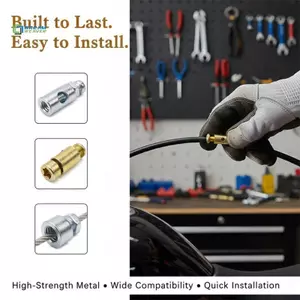 Vít núm vú cáp tiết lưu hạng nặng 10 chiếc Nút chặn kim loại cho bộ phận máy cắt bánh xe Kart Bảo trì mới