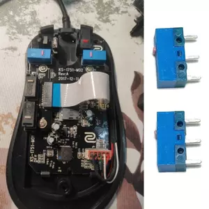 Btsg 2 Miếng HUANO Chuột Micro Switch Hợp Kim Vàng Liên Hệ 70g 0 74N 3 Pin Chấm Hồng