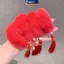 MAKY 2 Cái / bộ Trẻ Em Dễ Thương Tết Nguyên Đán Co Giãn Tóc Bé Gái Đáng Yêu Dây Cao Su Mềm Trẻ Em Phụ Kiện Tóc VN