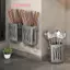 Dụng cụ nhà bếp 1 miếng Giá đỡ Chopsti thoát nước đa chức năng, Hộp đựng dao kéo treo tường hoặc tự do, nhựa