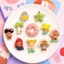Set Charm Crybaby Kỳ Nghỉ Biển Mùa Hè – Phao Bơi Peach, Nàng Tiên Cá, Cây Dừa, Sao Biển, Resin Trang Trí Dép Kawaii