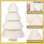 Đồ trang trí Giáng sinh cho trẻ em Cây nhỏ Baubles Đỏ Xmas Gỗ chưa hoàn thiện Đồ thủ công Trang trí khxinggao