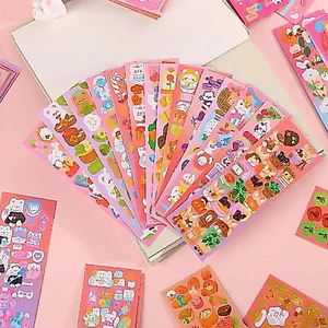 1 Tấm sticker trang trí sổ tay, lattop dễ thương xinh xắn