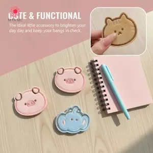 MJnmc 1 / 4 Chiếc Động Vật Dễ Thương Series Nổ Ma Thuật Dán Bài Viết Tóc Stier Kẹp Nữ Ma Thuật Miếng Dán Phụ Kiện Tóc Tạo Kiểu Dụng Cụ Mới