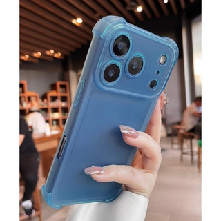 Ốp điện thoại túi khí mờ mờ sang trọng cho iPhone 17 16 15 14 Plus 12 13 Pro Max 17Pro Vỏ bảo vệ chống sốc