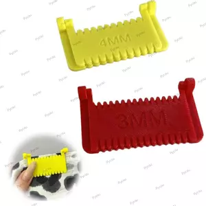 Đồng hồ đo may khóa khâu cạnh PYCOU, Công cụ đo kim khâu viền chống trượt, Công cụ đo 1,5 / 2 / 3 / 4 / 5MM Đường may hoàn thiện Công cụ kẹp dụng cụ may vá DIY