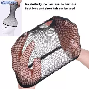Bluelover 1 Chiếc Tóc Giả Mũ Tóc Lưới Co Giãn Hai Đầu Đa Năng Mũ Làm Tóc Giả Kích Thước Mới