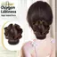 Low Bun Tóc Giả Kẹp Tóc Bun Lộn Xộn Tóc Thẳng Nối Dài Cho Dễ Dàng Updo Móng Vuốt Tổng Hợp Xộn Tóc Bun Dành Cho Nữ