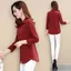 Áo Sơ Mi Nữ Tay Dài Nữ Mẹ Chắc Chắn Áo Công Sở Nữ OL Áo Làm Việc