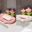 Hộp đựng xà phòng sáng tạo và dễ thương, giá đựng xà phòng gia đình thoát nước bằng nhựa tươi mát phong cách Hàn Quốc