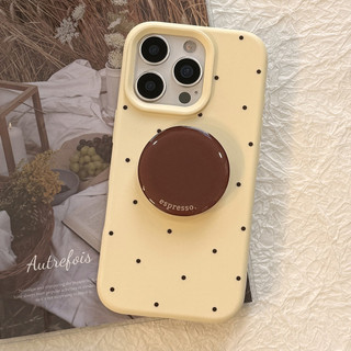 Ốp Lưng Cho iPhone 13 14 15 16 Pro Max Apple iPhone Case Cà Phê Màu Đứng Vàng Nâu