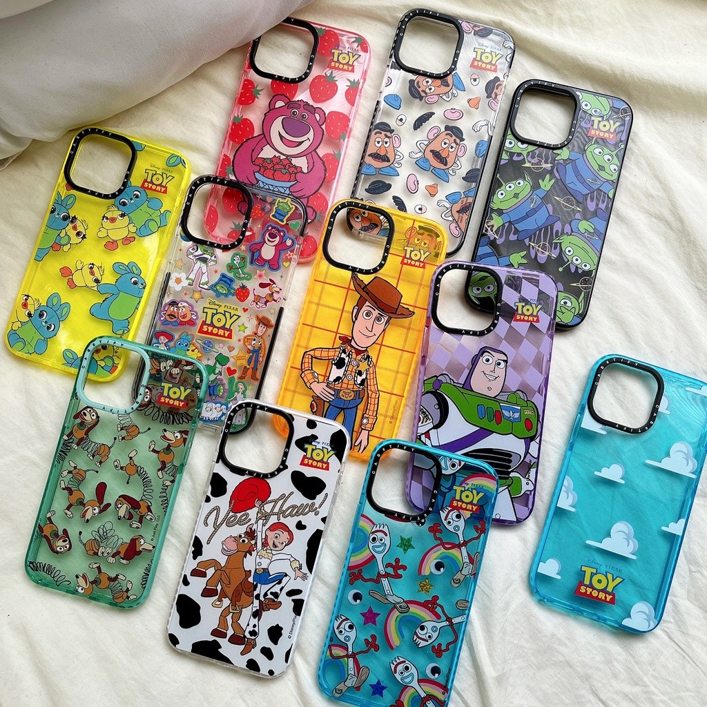 CASET Toy Story Woody Buzz Lightyear Lotso Aliens Vỏ mềm hoạt hình Vỏ tương thích cho iPhone 16 Pro Max Plus 15 / 14 / 13 / 12 / 11 / X / XS / XR / SE / 8 / 7 / 6