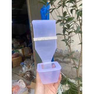 Máng NHỰA TRONG đựng cám lúa cho chim chim cảnh đựng 500gr Phụ kiện lồng chim