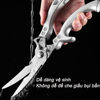 Kéo Cắt Xương Gà Vịt Chuyên Dụng - Thép Không Gỉ Cao Cấp, Cắt Xương & Cá Dễ Dàng, Bền Bỉ