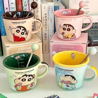 Crayon Shin-Chan Cân Cốc Gốm Nước Cô Gái Dễ Thương Cà Phê Cốc Cặp Đôi Quà Tặng Sinh Nhật Hộ Gia Đình PHJK