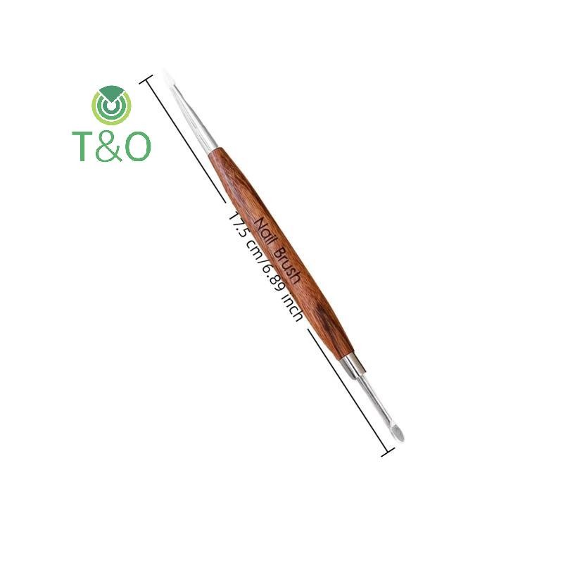 [T & O-t] Gỗ Đôi Đầu Móng Tay Nghệ Thuật Bàn Chải Khắc Hoa Tranh Bút Trộn Bút DIY Dụng Cụ Làm Móng Tay Đa Năng [Mới]