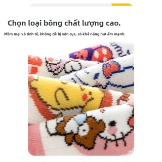 Vớ lưới hoạt hình Sanrio cho bé gái - Tất cổ trung thoáng khí kiểu dáng dễ thương