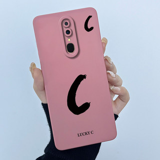 Dành Cho Oppo F11 F11Pro Ốp Lưng Oppo CPH1911 CPH1969 Ốp Lưng TPU Silicon May Mắn Chữ Ban Đầu Cặp Đôi Ốp lưng Cho Oppo F11 F 11 Pro Ốp Mềm
