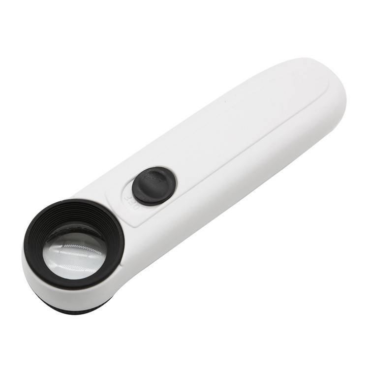 Kính Lúp Phóng Đại 40X Có Đèn LED, Chất Liệu ABS Và Kính, Dùng Để Kiểm Tra Bảng Mạch, Dấu Hiệu, Tem, Cho Thợ Kim Hoàn, B