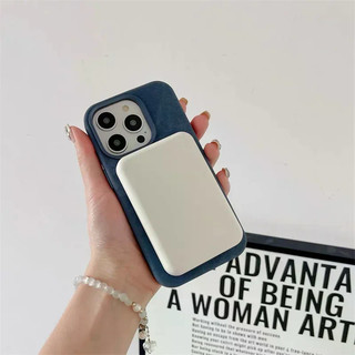 Ốp điện thoại di động Flannel IPhone 16 Pro Max 15 15Pro Ốp lưng mờ họa tiết sợi nhỏ Vỏ bảo vệ từ tính.