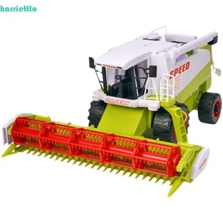 Mô hình xe tải Harvester HARRIETTLO, Đồ chơi máy kéo trang trại chống rơi có thể di chuyển, Đồ chơi xe lái xe quán tính kỹ thuật Đồ chơi xe tải trang trại mô phỏng cao Đồ chơi trẻ em
