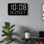 Đồng hồ treo tường điện tử YUUKII, Đồng hồ LED kỹ thuật số nhiệt độ treo tường, Đồng hồ bàn hiển thị ngày đa chức năng cho phòng ngủ