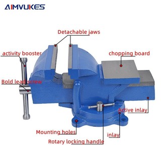 AIMVUKES Eto kẹp bàn xoay 360 độ- Ê TÔ kẹp bàn bằng gang đúc