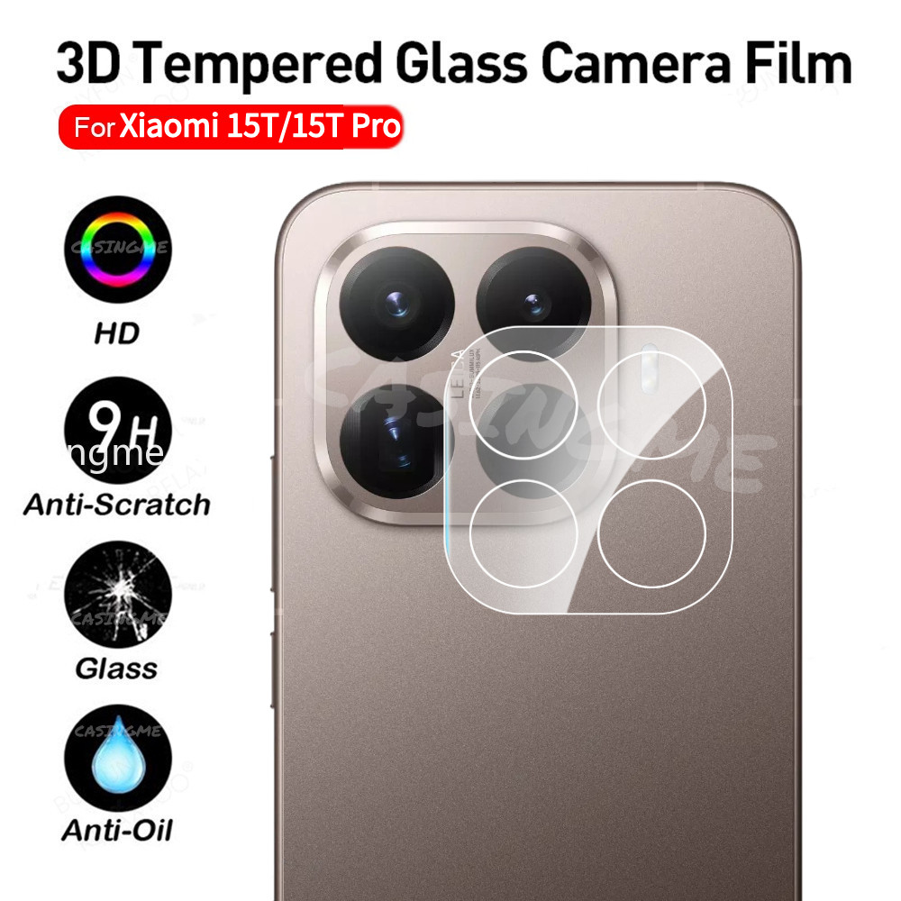 Bảo vệ ống kính máy ảnh 3D Xiaomi 17T 15TPro 2025 cho Xiaomi 15T 15T 15 T T T15 15TPro Xiaomi15T Pro 4G 5G 2025 Kính cường lực trong suốt Bảo vệ camera sau