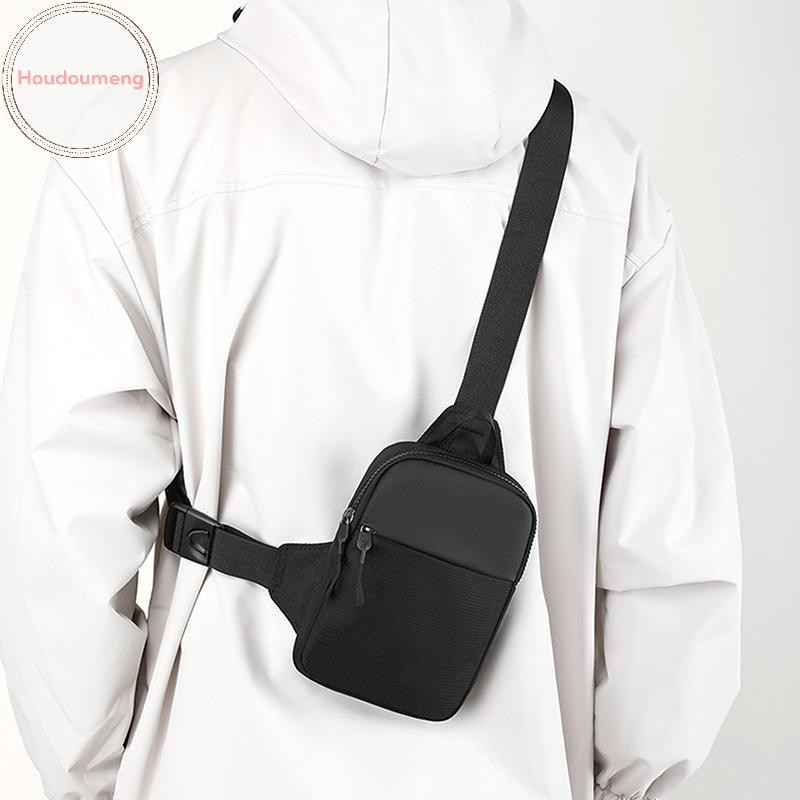 Hodou Nam Ngực Túi Thời Trang Nhỏ Vải Đeo Vai Túi Đeo Ngang Cho Người Vải Sling Thể Thao Đeo Chéo Điện Thoại Nam Túi Xách VN