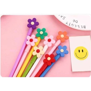 30 cây Bút gel kiểu hoa mai 5 cánh mực đen ngòi 0.5mm (cây)