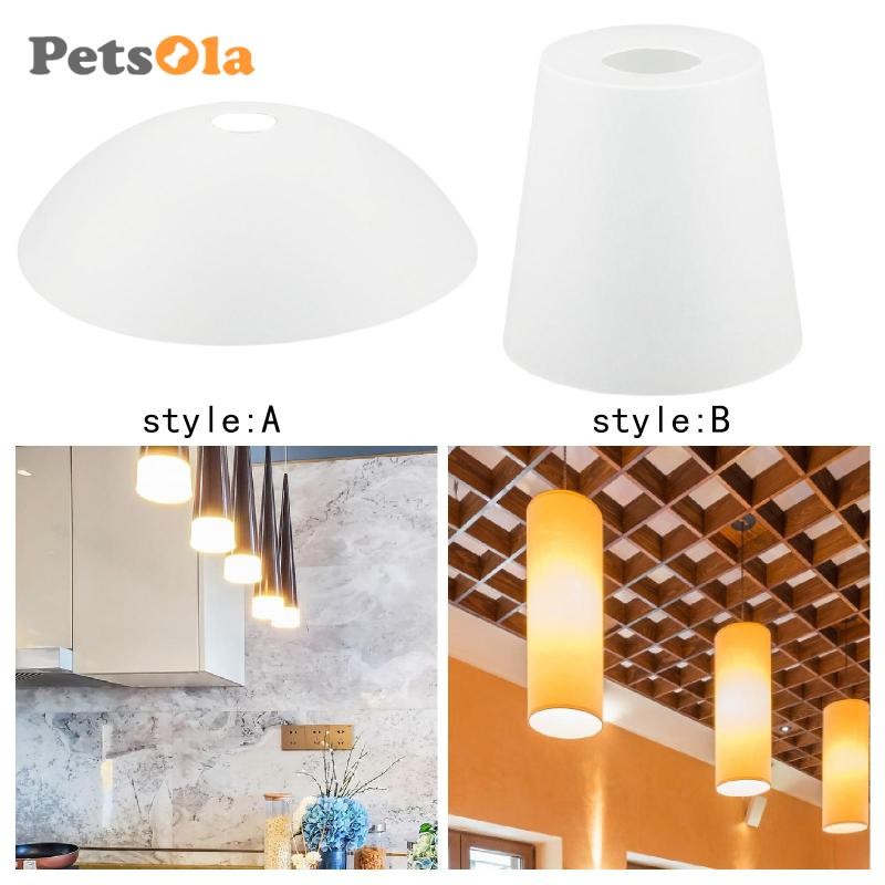 Tấm che đèn PVC bán nguyệt phong cách Bắc Âu trang trí đèn bàn