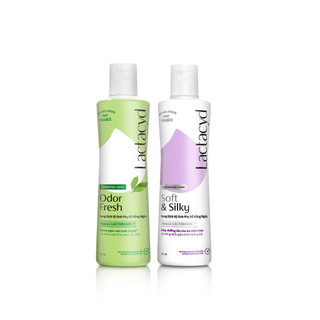 Bộ Dung Dịch Vệ Sinh Phụ Nữ Lactacyd Soft & Silky Dưỡng Ẩm 250ml + Odor Fresh Ngăn Mùi 24H 250ml
