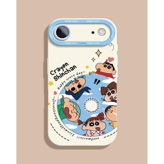 Ốp điện thoại đầu CD Shin-chan cho iPhone17 / 16 / 15 / 14 / 13 / MINI / 12 / 11 / Pro MAX / X / XS / XR / 7 / 8 / 6 Vỏ bảo vệ toàn diện bằng silicon lỏng chống sốc và chống rơi