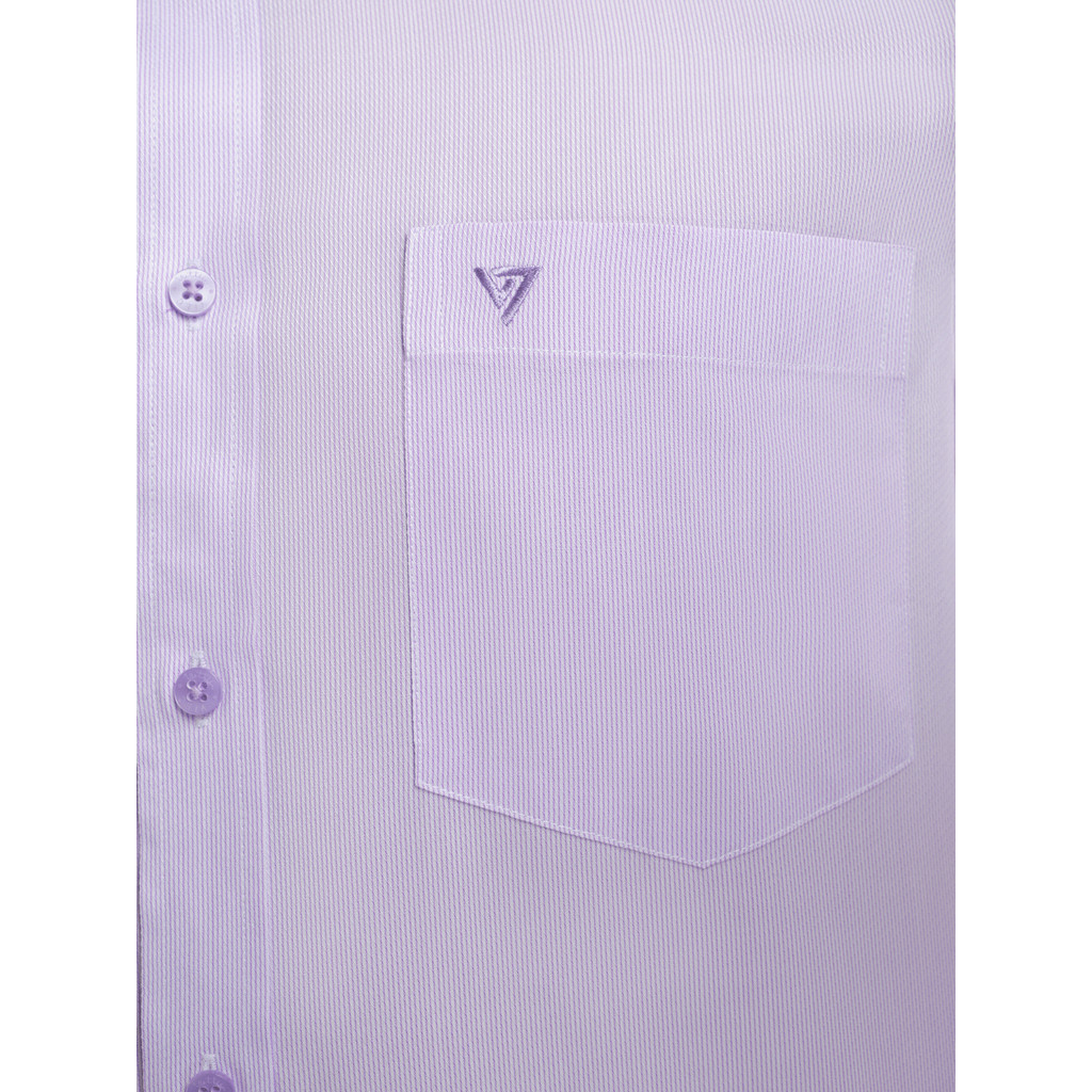 Áo sơ mi tay ngắn vạt tròn VIETTIEN vải Bamboo form REGULAR VT00000457