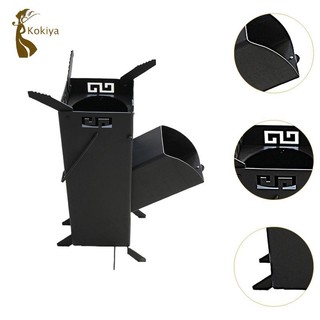 Bếp đốt gỗ gập gọn tiện lợi cho việc cắm trại ngoài trời