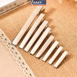 Onetimingcool 50 Chiếc Kim Loại Cá Sấu Kẹp Tóc Nơ Răng Barrette Cá Sấu Kẹp DIY Kẹp VN