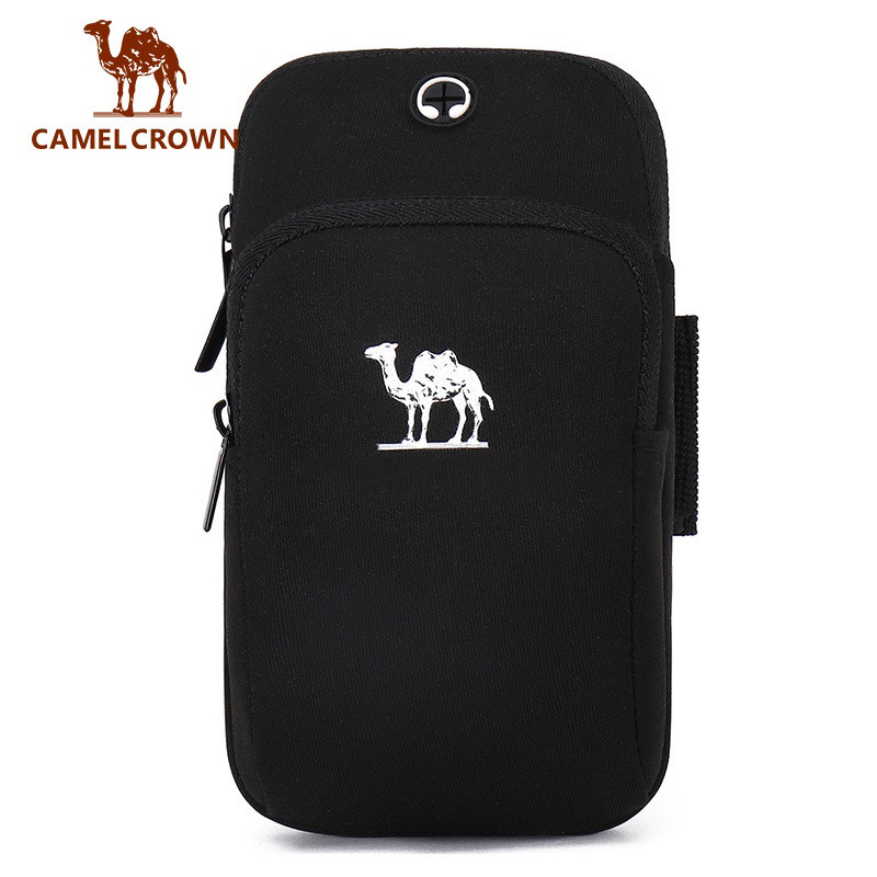 Túi đựng điện thoại Camel Crown đeo cánh tay thích hợp khi chạy bộ thể thao cho nam và nữ